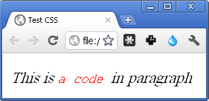 a child inheriting font-style from its parent