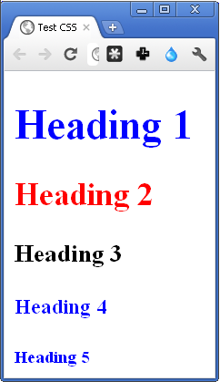 the combined element and class selector example as rendered