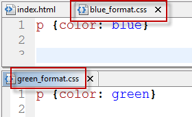 the same page styled for screen