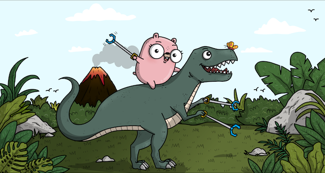 gopher-riding-rex