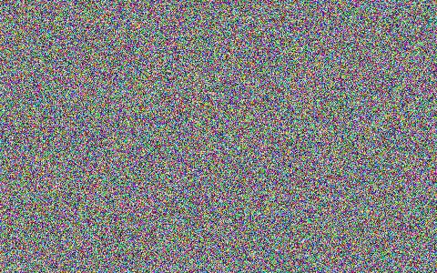The same image after CBC encryption: uniform noise